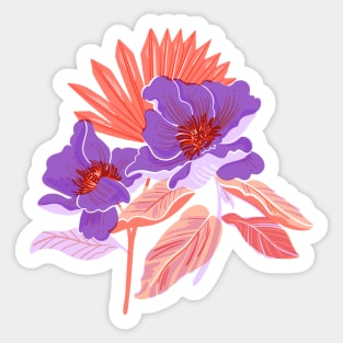 Anemone Sun Palm Sticker